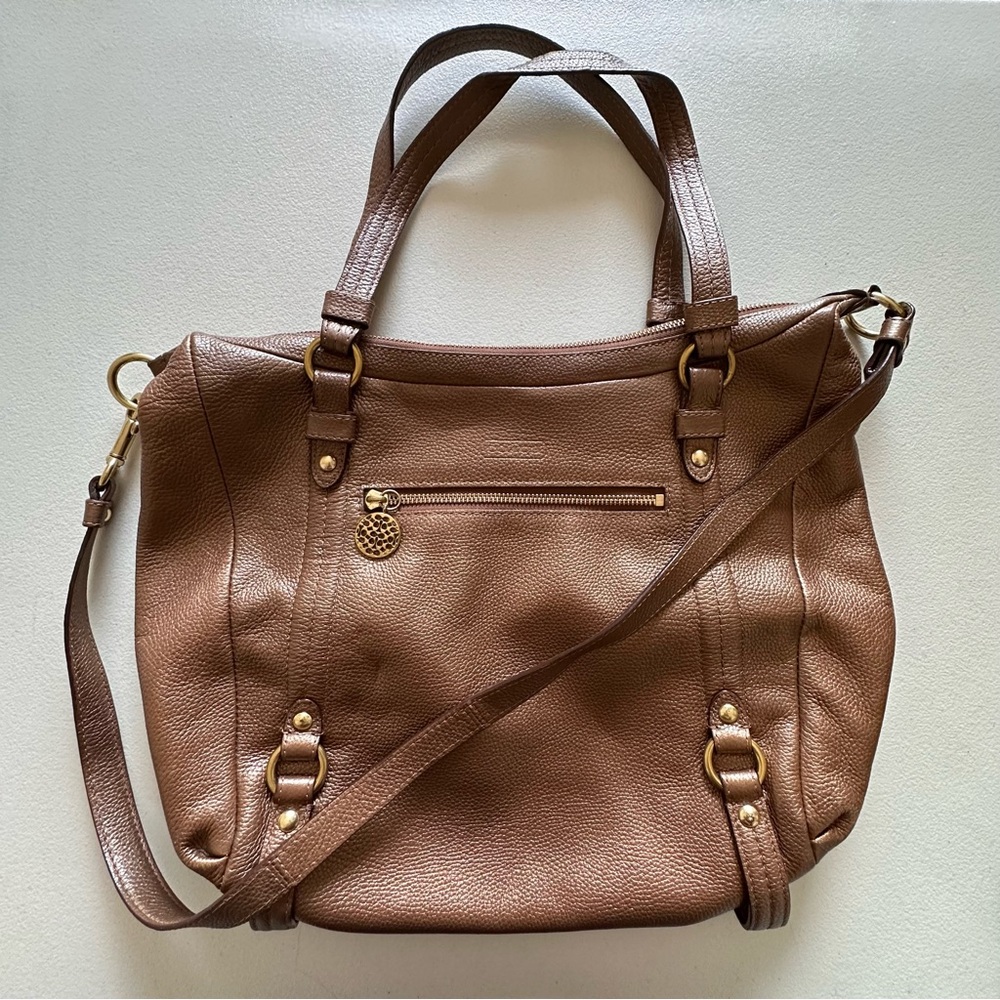 Coach Leather Large Strap Bag